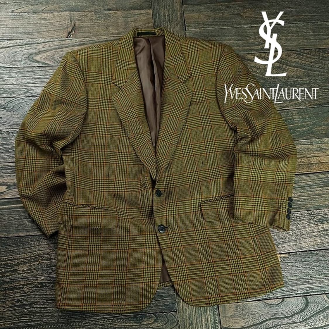[입생로랑] 빈티지 체크 데디핏 블레이저 자켓 P01536 상품이미지1
