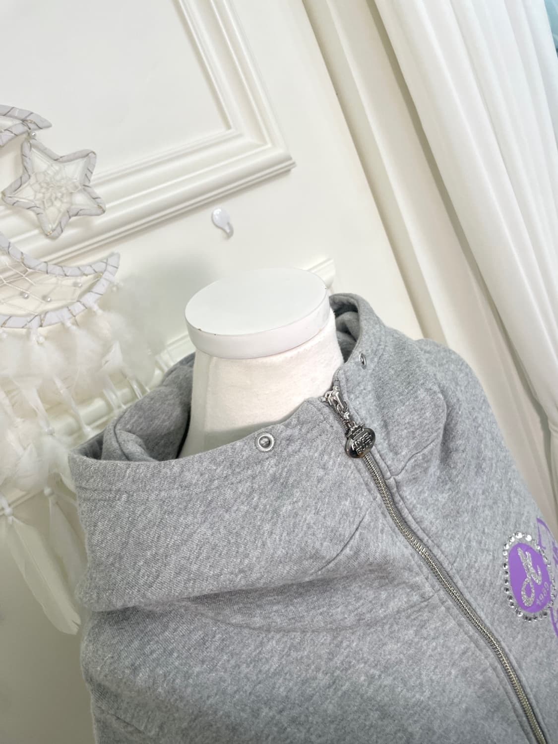 gray stone lettering point sleeve rib ho 상품이미지7