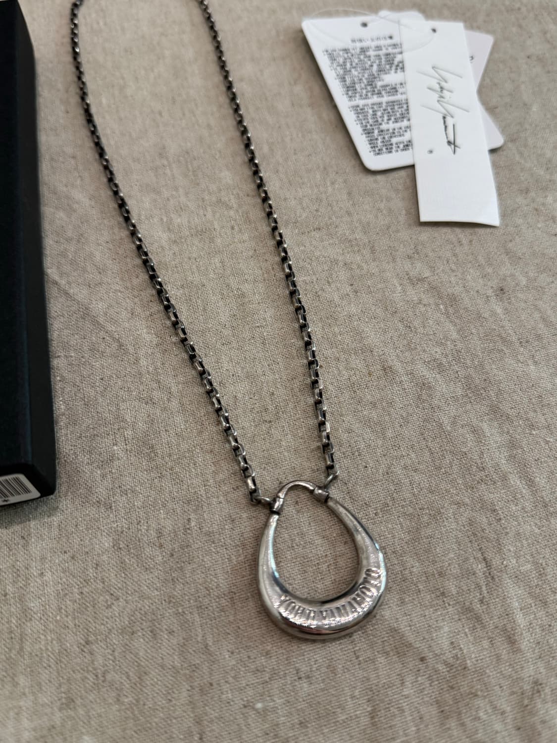 요지야마모토 아이홀더 실버 목걸이 상품이미지2