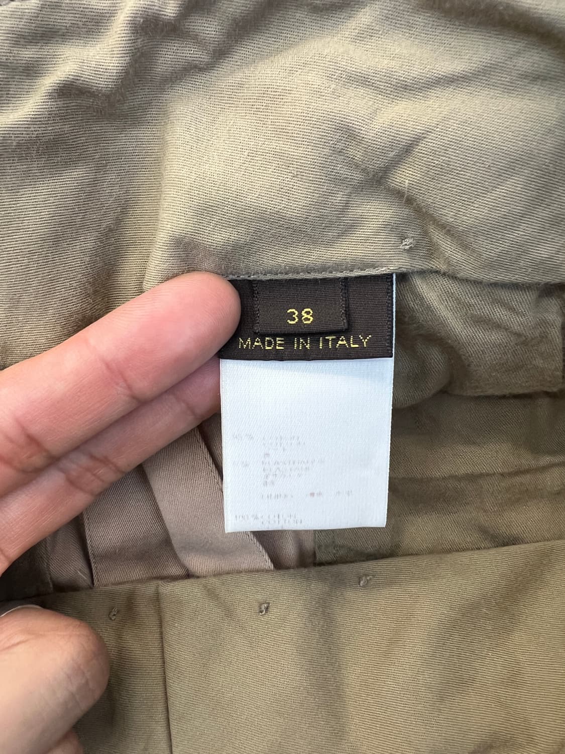 루이비통 LV로고 베이지 코튼 팬츠 상품이미지5