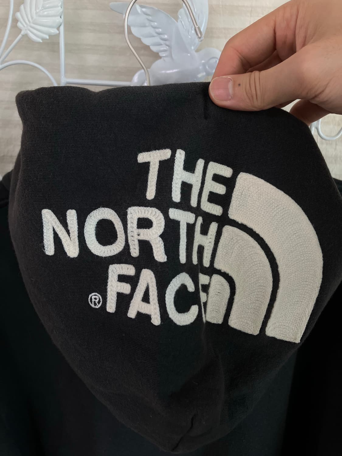 빈티지 노스페이스 자수 블랙 후드 집업 y2k 스트릿 갸루 펑키 일본빈티 상품이미지3