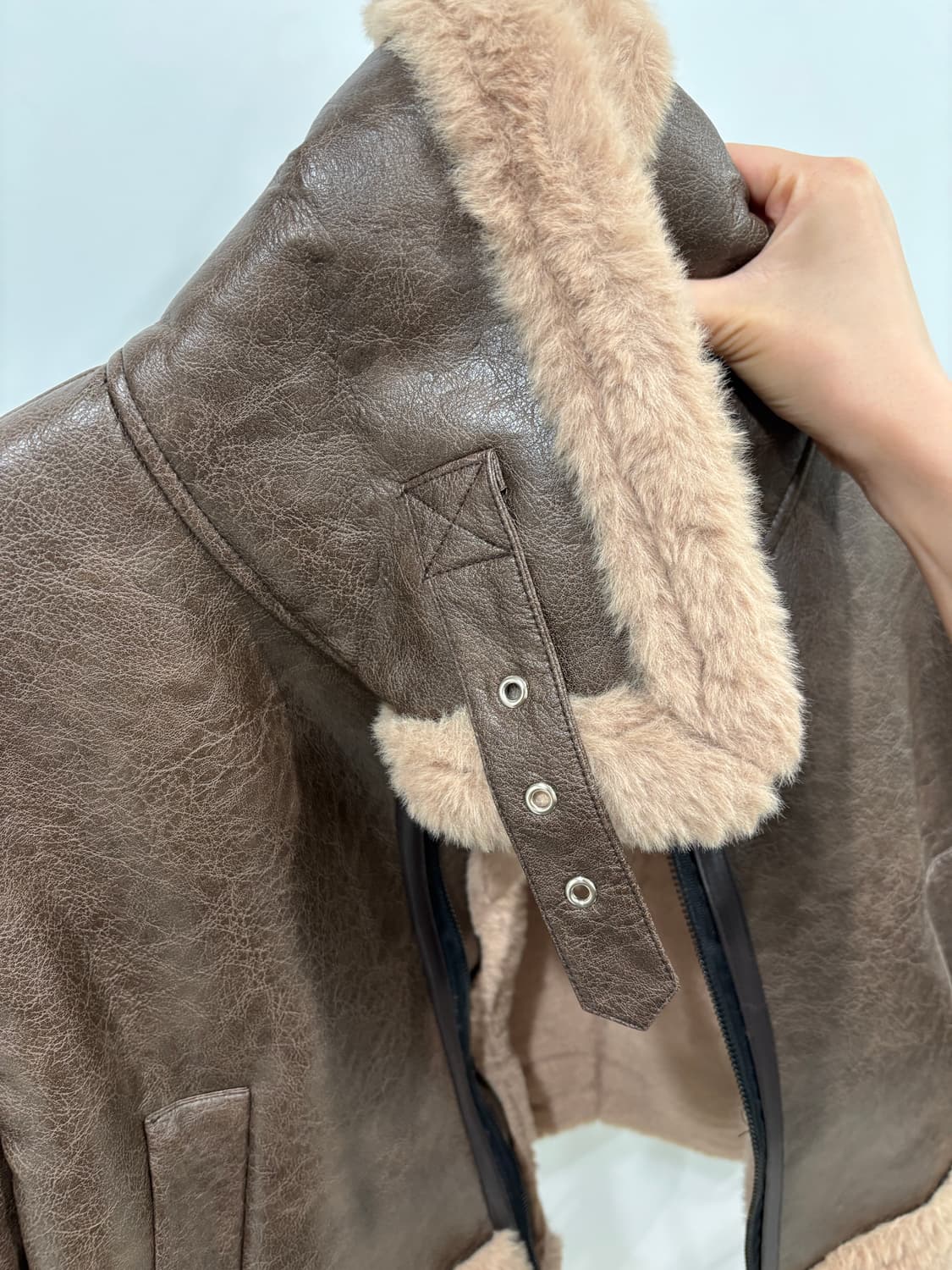 보헤미안서울 무스탕 브라운 21fw 상품이미지5