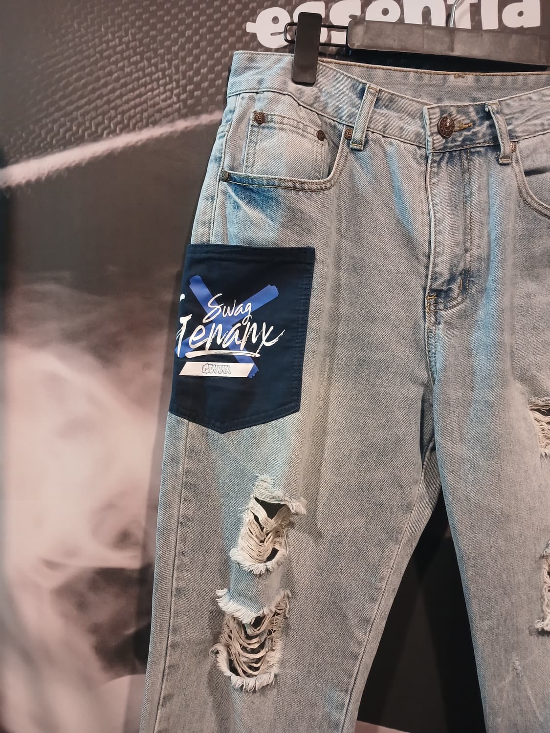 GENANX 디스트레스트 데님 팬츠 상품이미지3