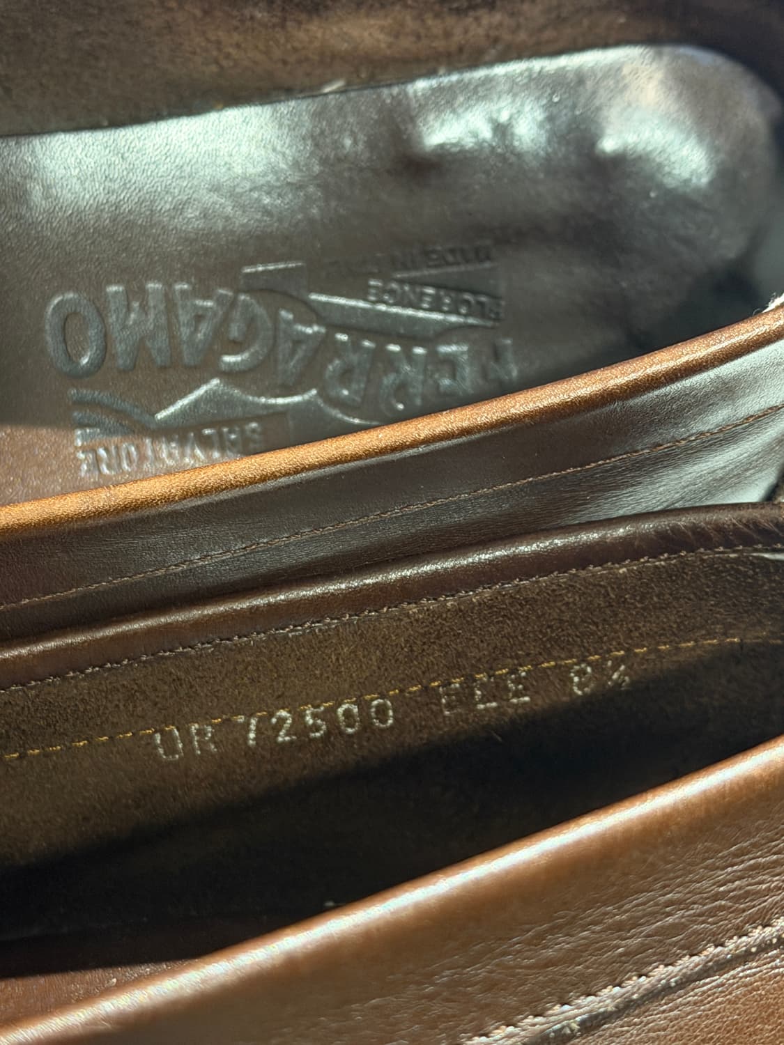 Salvatore Ferragamo 페라가모 브라운 가죽 로퍼 8.5 상품이미지6