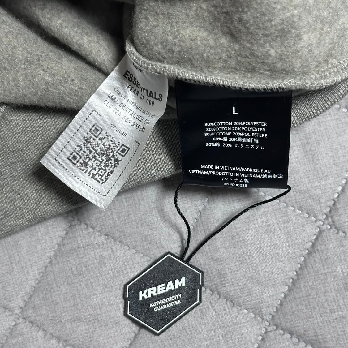 피오갓 후드티 그레이 L 상품이미지2