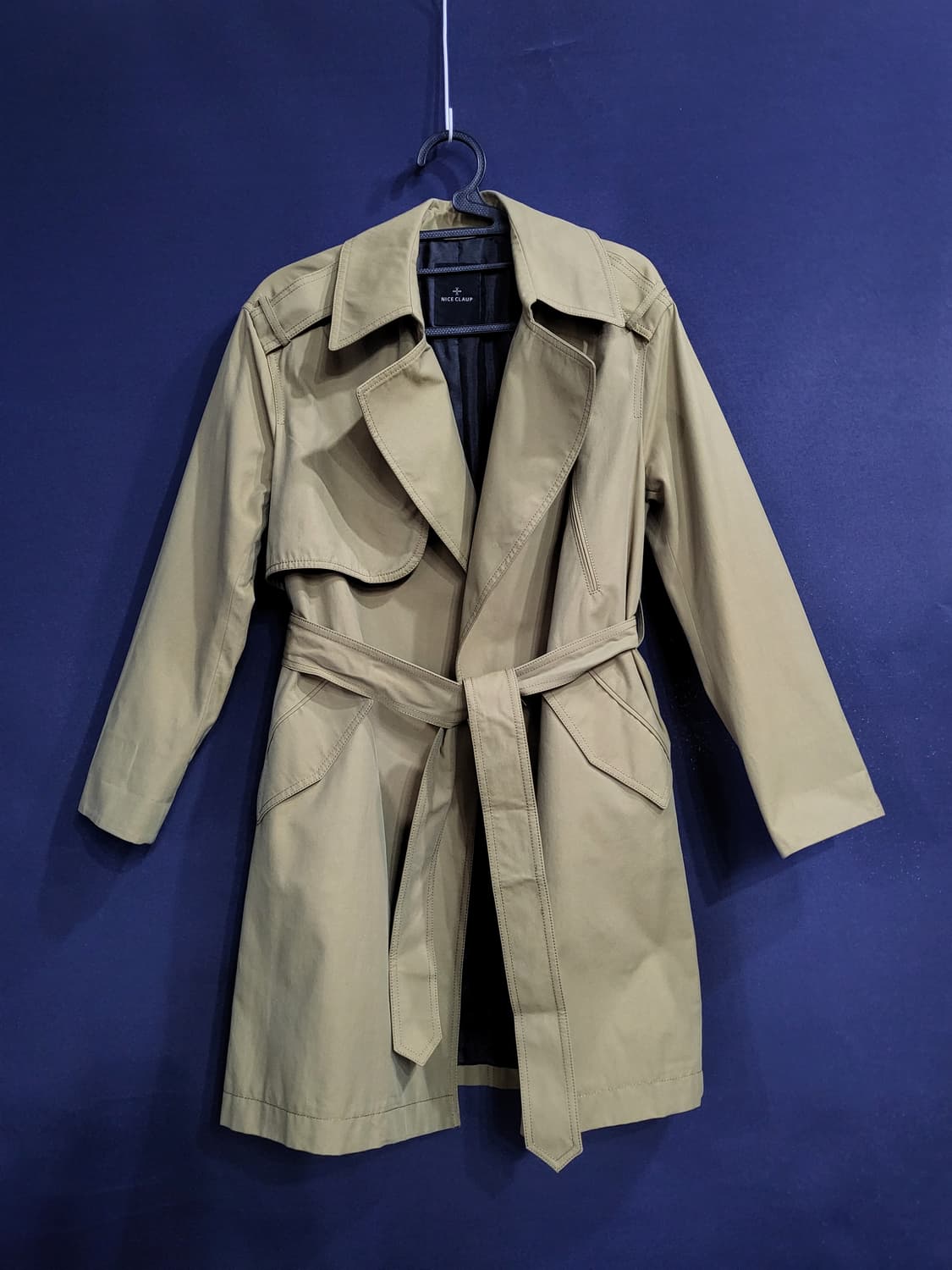 나이스클랍 트렌치 벨티드 자켓 상품이미지1