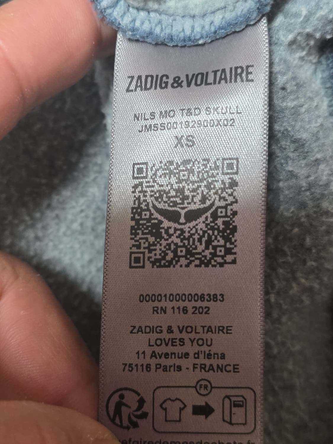 쟈딕앤볼테르 타이다이 후드티 XS/100 상품이미지7