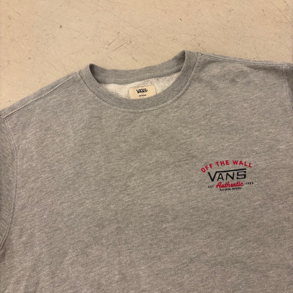 반스 빅로고 오프더월 맨투맨 상품이미지3