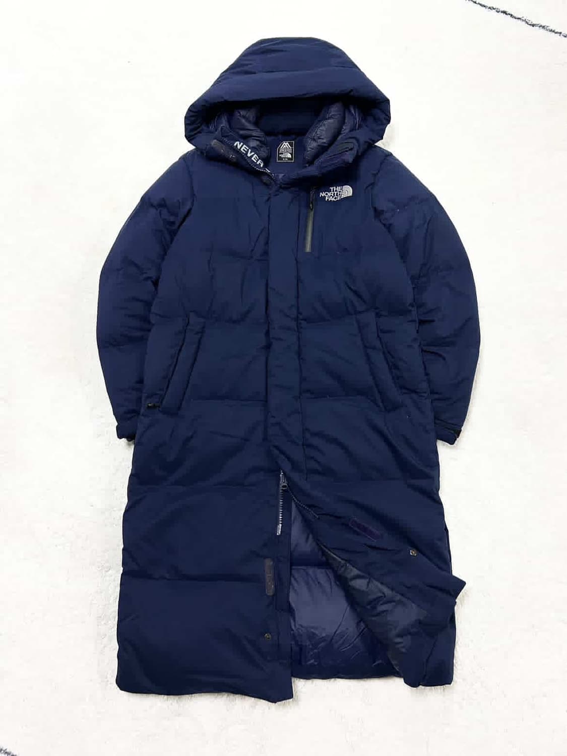 노스페이스 익스플로링 네이비 덕다운 롱패딩 상품이미지5