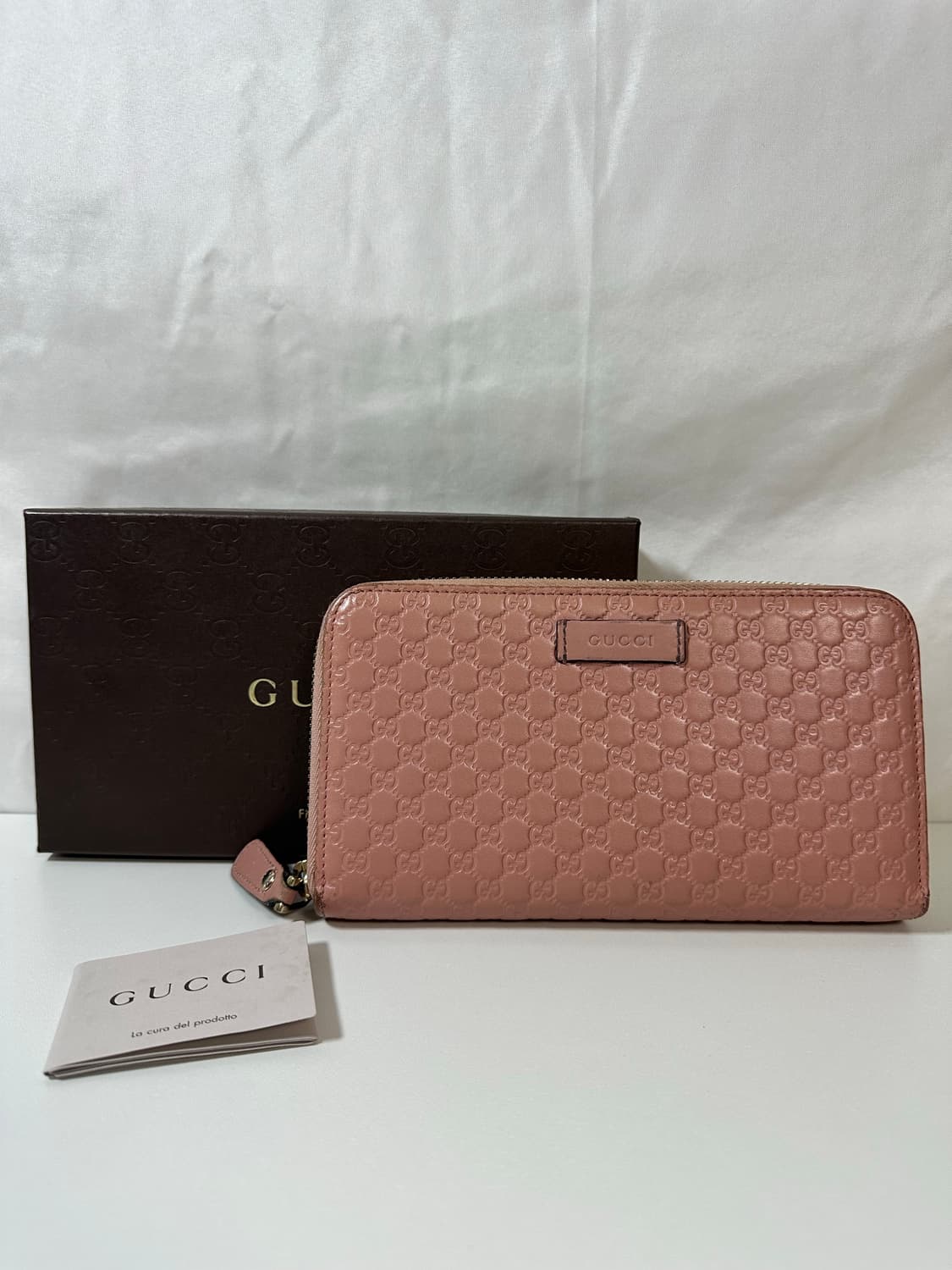 구찌 마이크로시마 지퍼 장지갑 (OS) 상품이미지1