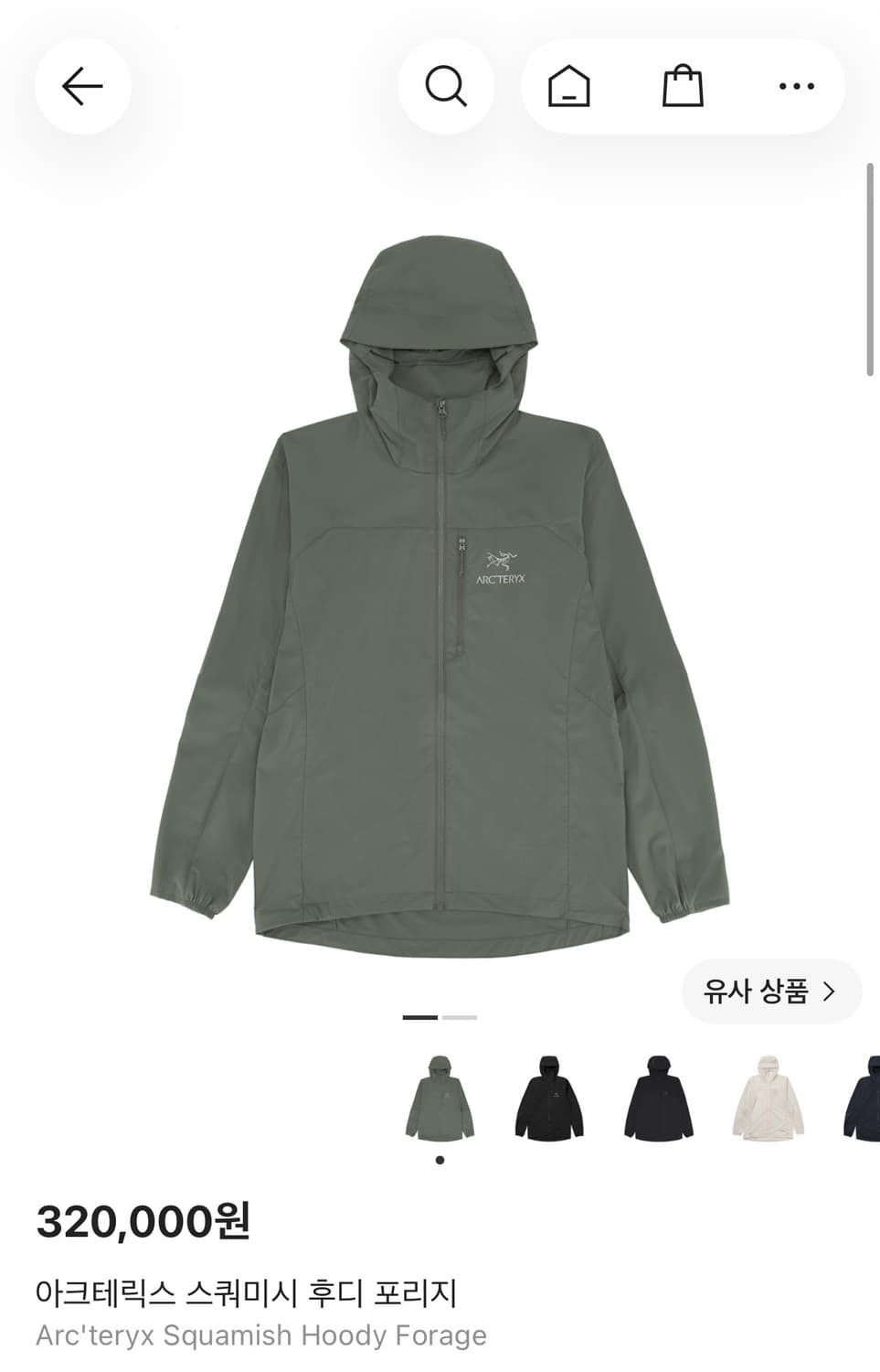 아크테릭스 스쿼미시 후디 포리지 M 상품이미지1