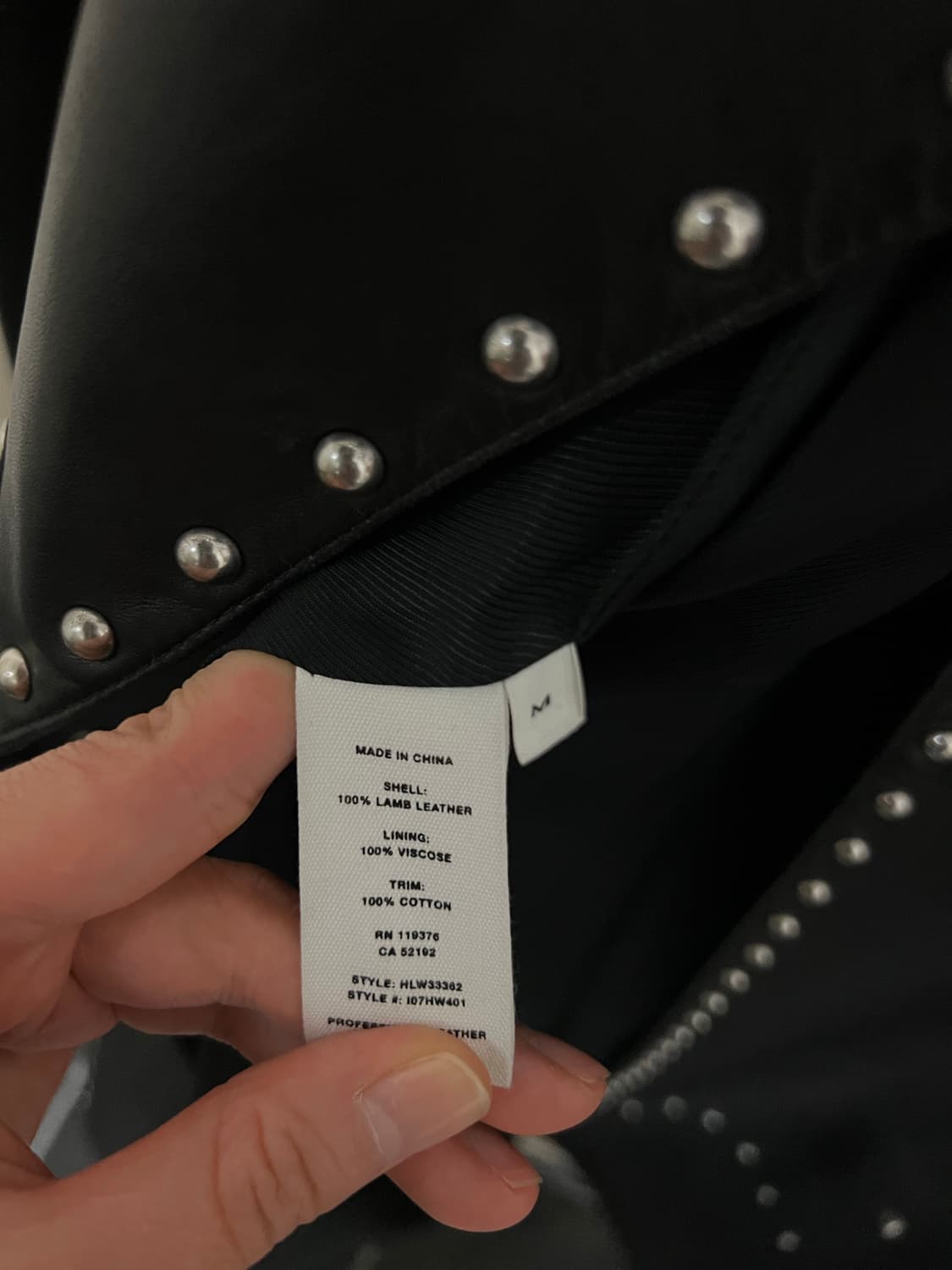 Helmut Lang 헬무트랭 스터드 가죽 트렌치 코트 M 상품이미지5