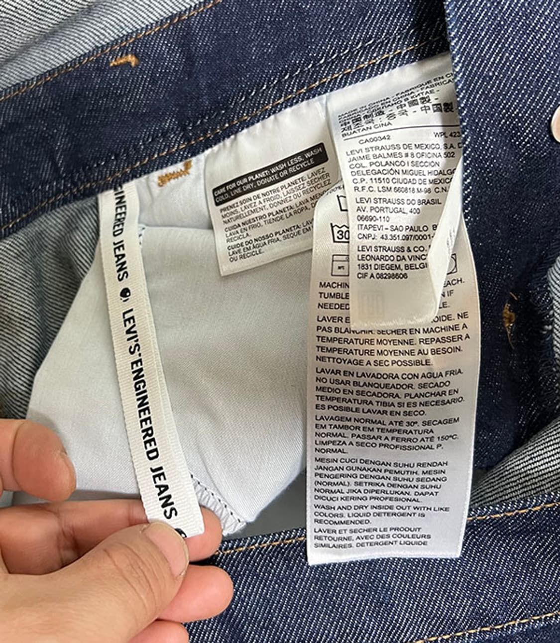 리바이스 엔지니어드 여자 LEJ 배기핏 오버롤 여름 캐주얼 M 66 28 상품이미지6