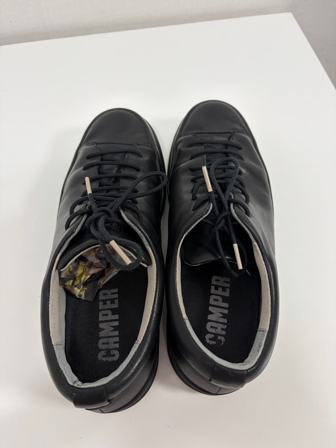 270) 캠퍼 차시스 레더 슈즈 블랙(42) 상품이미지3