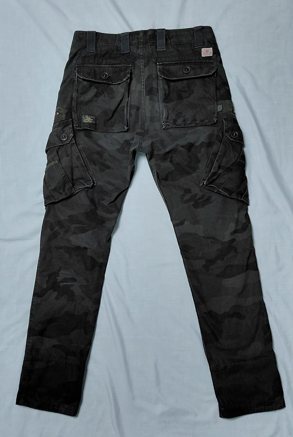[M] 백넘버(Back Number) 빈티지 헤링본 카모 카고 팬츠 상품이미지8