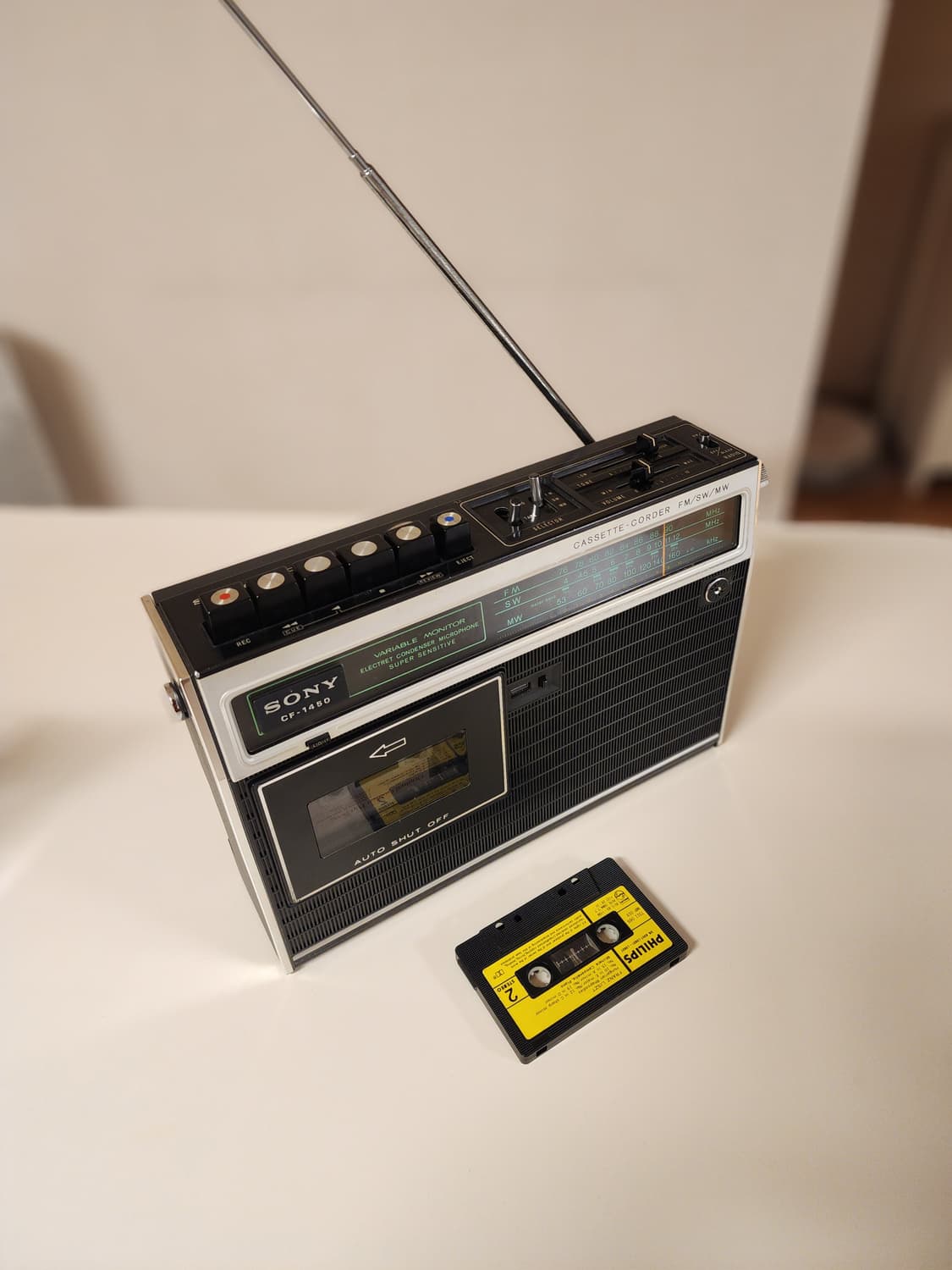 소니 빈티지 카세트 라디오 CF-1450 상품이미지5