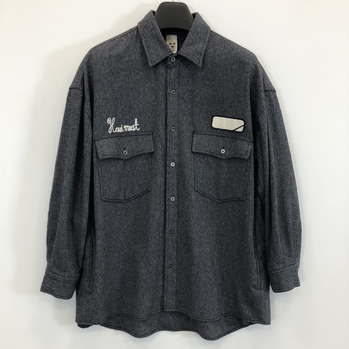 톰보이 헤링본 울 오버셔츠 85-92-160 상품이미지1