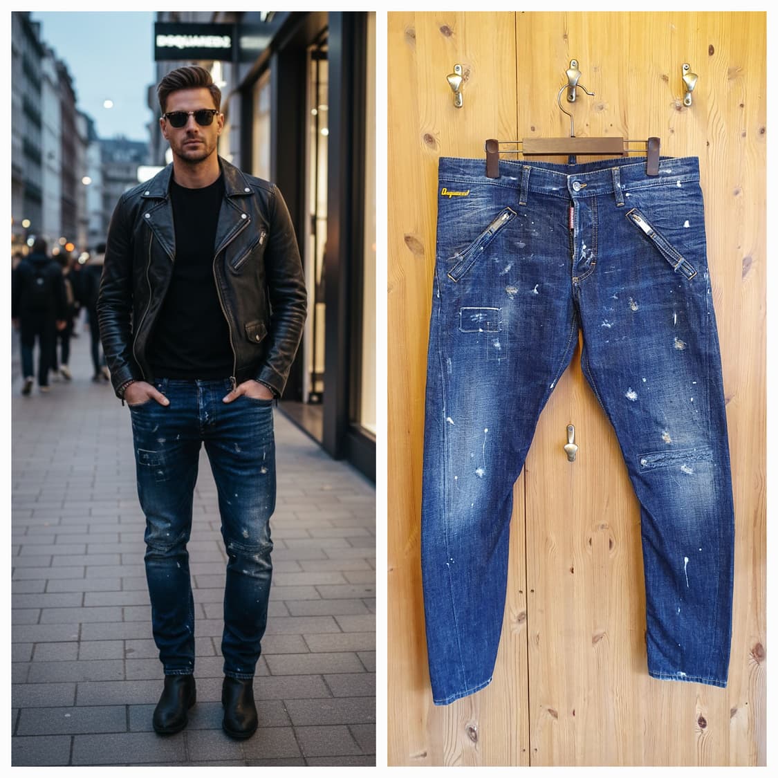 디스퀘어드 페인팅 청바지 상품이미지1