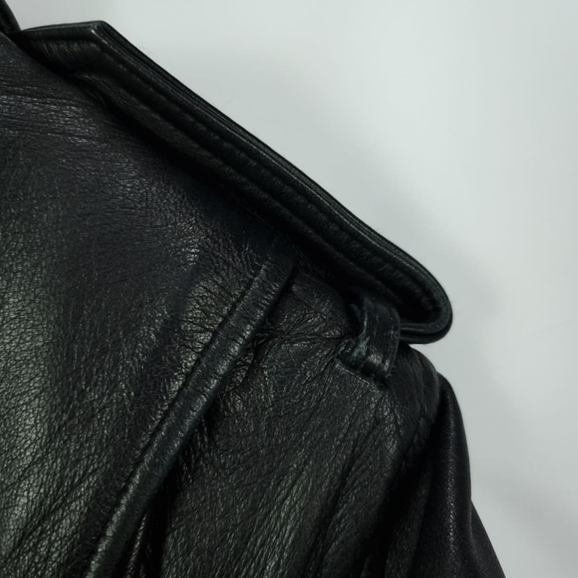 [갭] 리얼 램스킨 양가죽 사선 라이더 자켓 블랙 M18609 상품이미지10