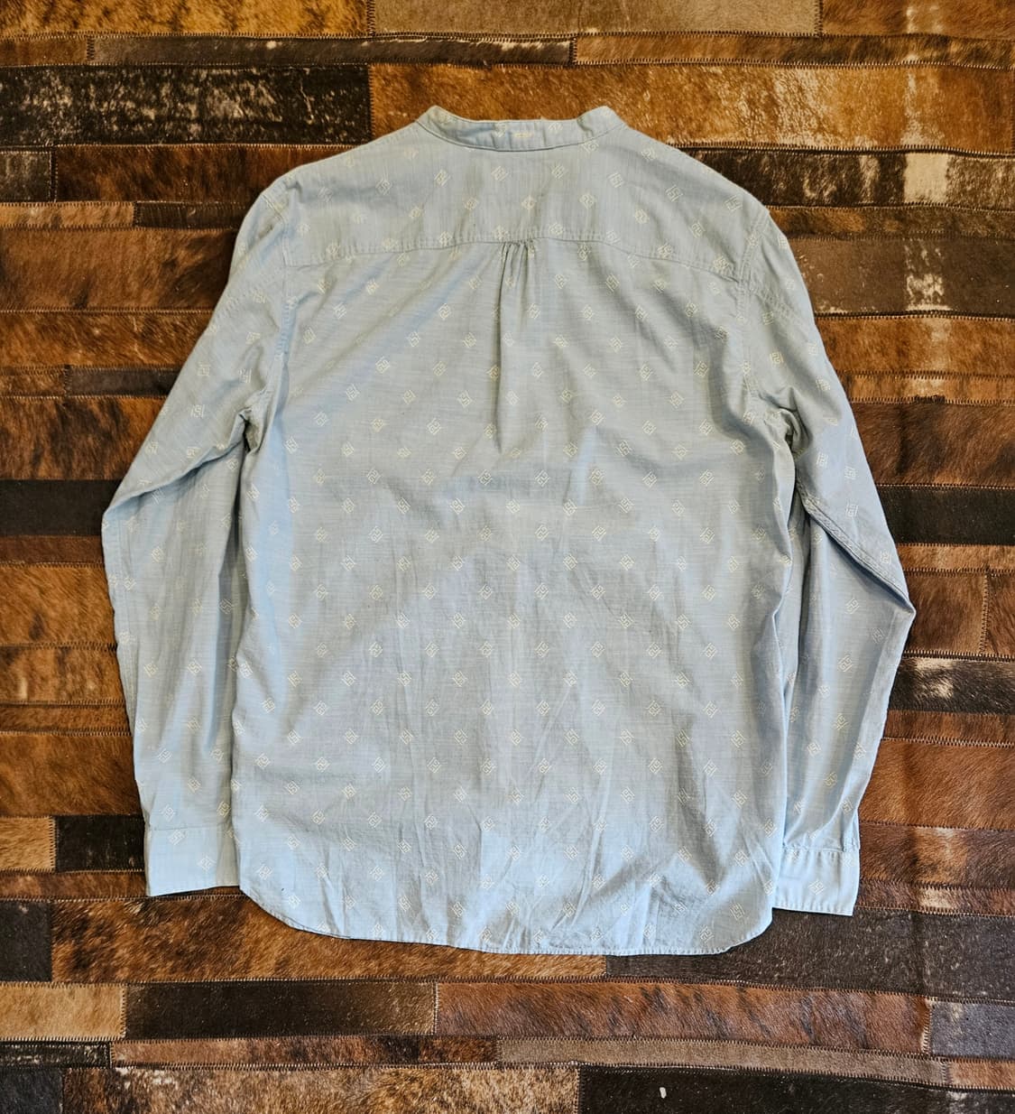 더블알엘 인디고 코튼 자수 셔츠  상품이미지2