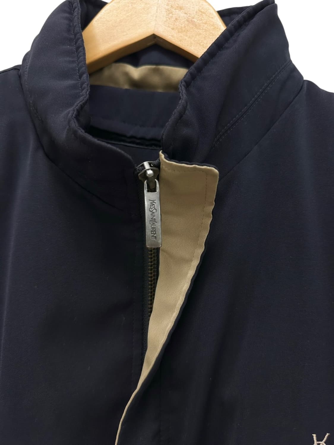 00s YSL 생로랑 해링턴자켓 블랙네이비 (L) 상품이미지3