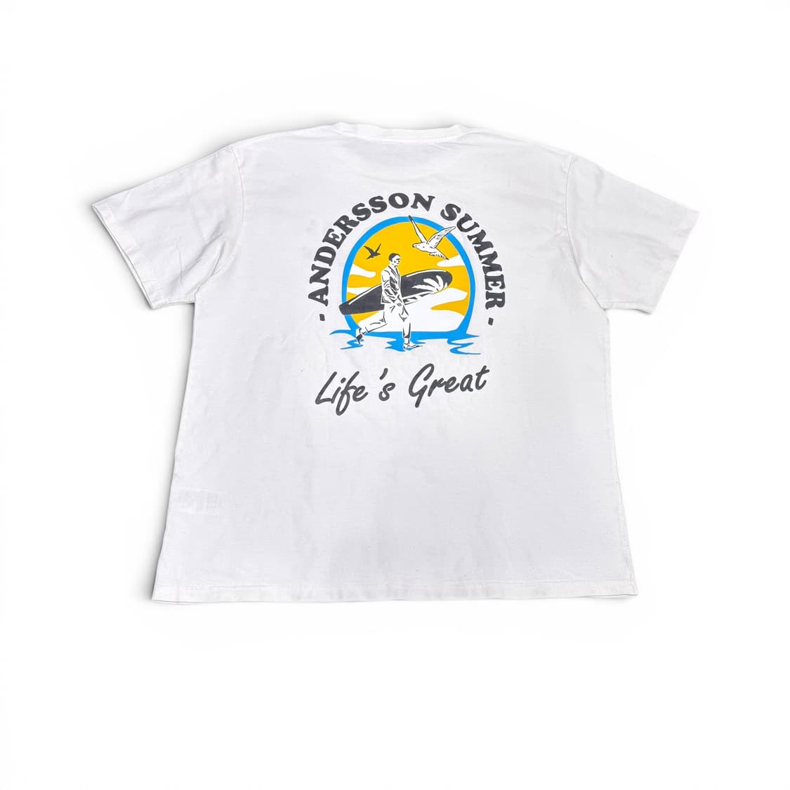 M 앤더슨벨 화이트 백로고 반팔티 상품이미지2