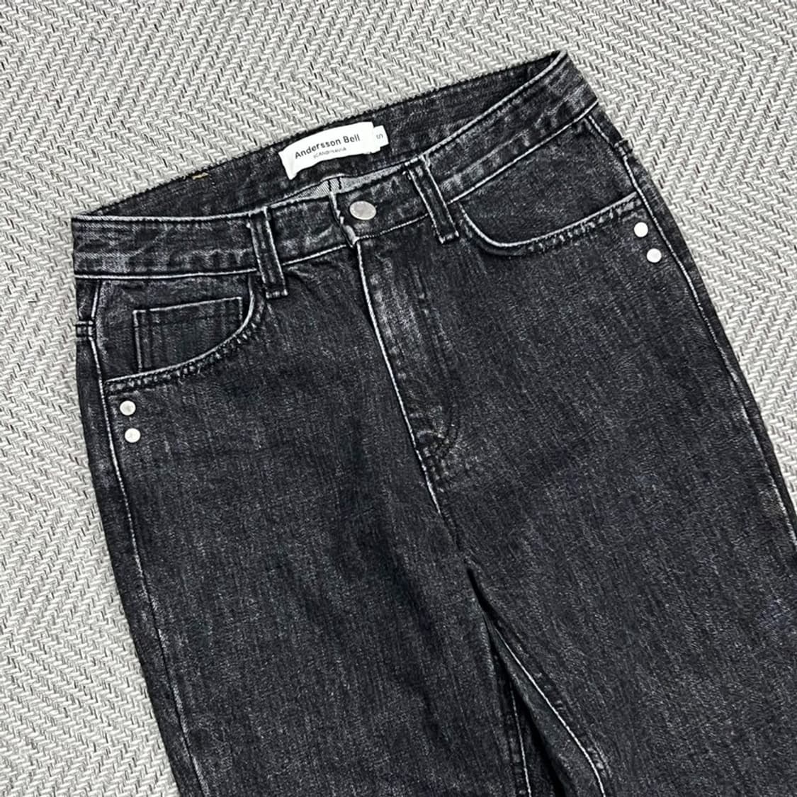 앤더슨벨 흑청 데님팬츠 v0909 상품이미지3