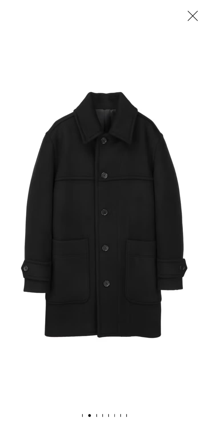 [25FW] 알레그리 블랙 핸드메이드 코트 54사이즈  상품이미지1