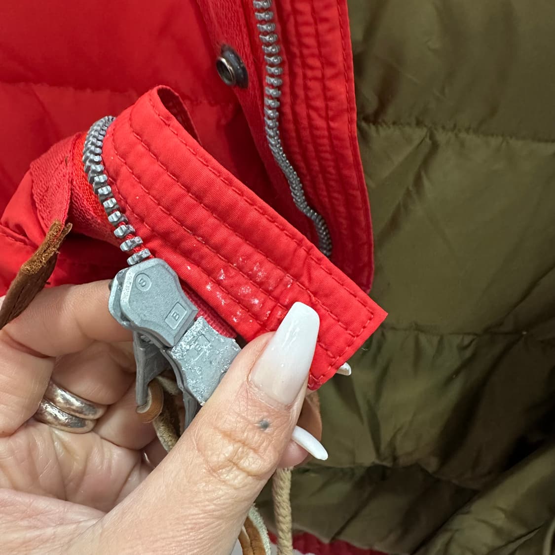 폴로 레드 덕다운 패딩 조끼S 상품이미지10