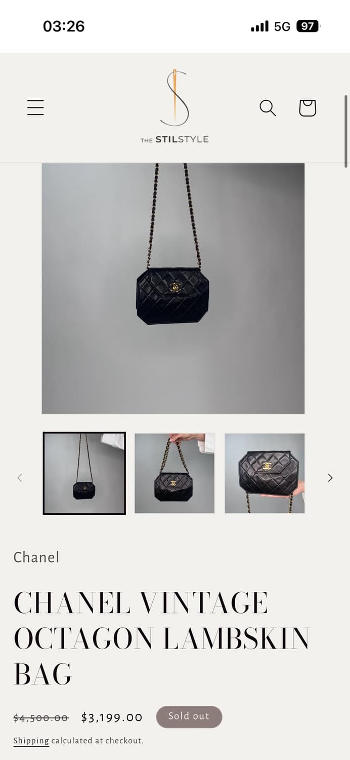 샤넬 빈티지 옥타곤 Cc 플랩백 상품이미지8