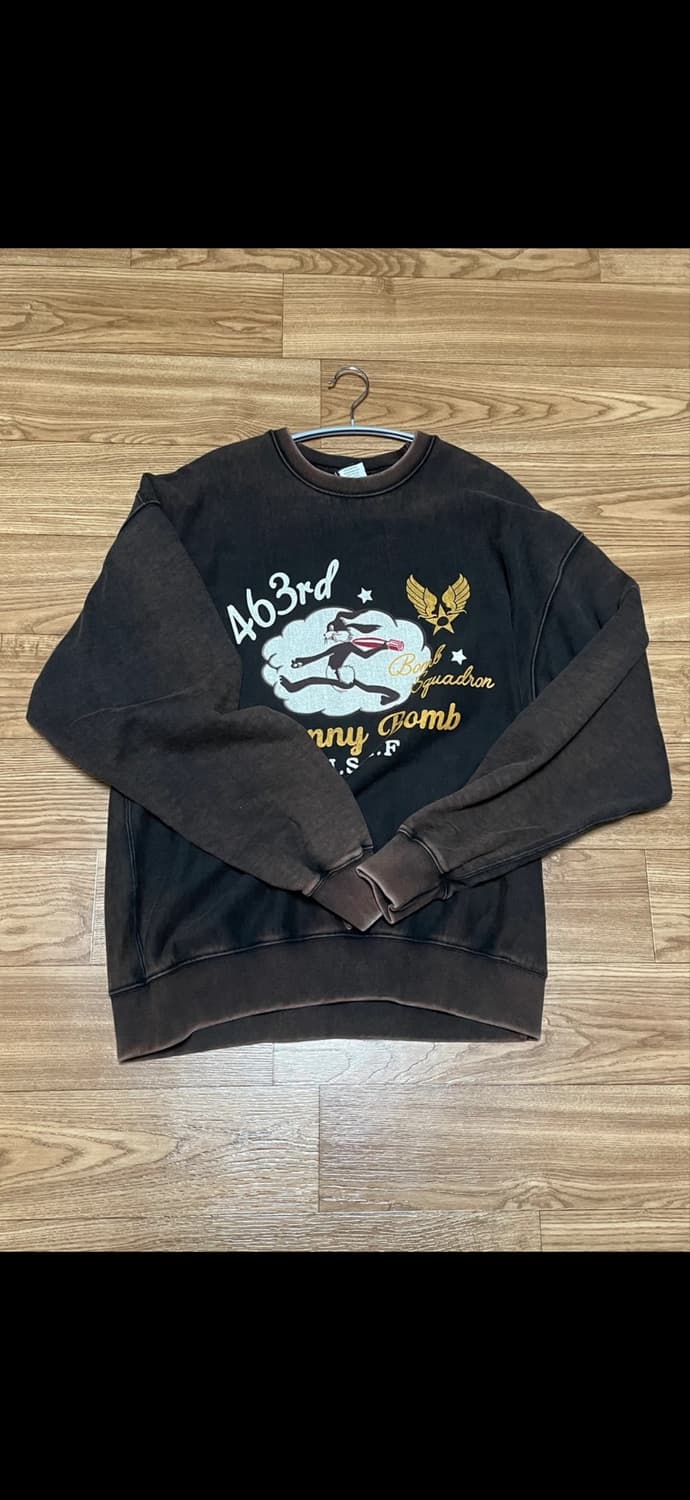 아웃스탠딩 빈티지 블랙 맨투맨 / 스웨트셔츠 상품이미지2