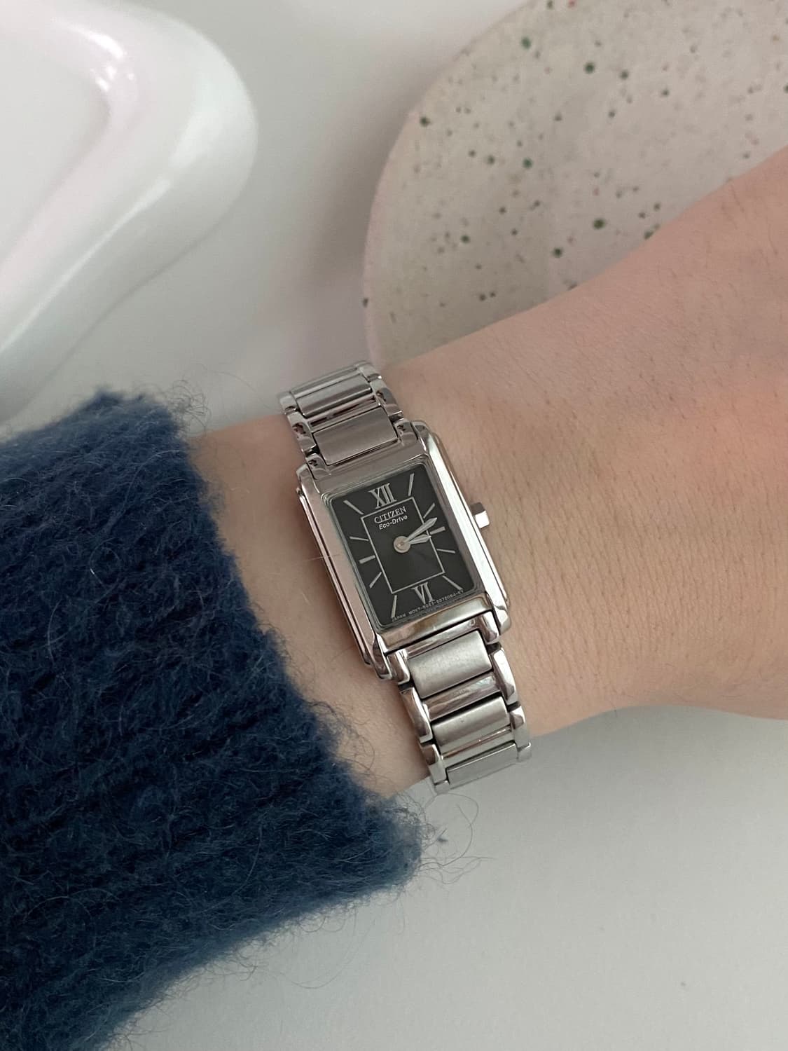 Citizen 시티즌 Eco-drive 에코드라이브 렉탱클 쿼츠 상품이미지9
