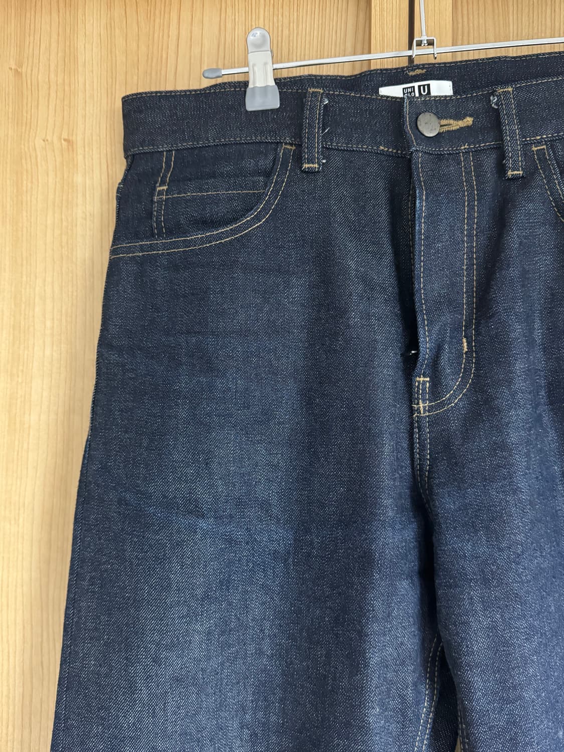 22년도 유니클로 진청 스트레이트핏 청바지 상품이미지3