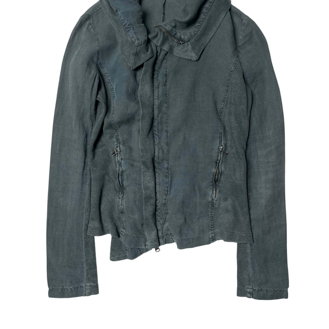 Tandem 하이넥 린넨 블렌드 집업 자켓 (italy made) 상품이미지3