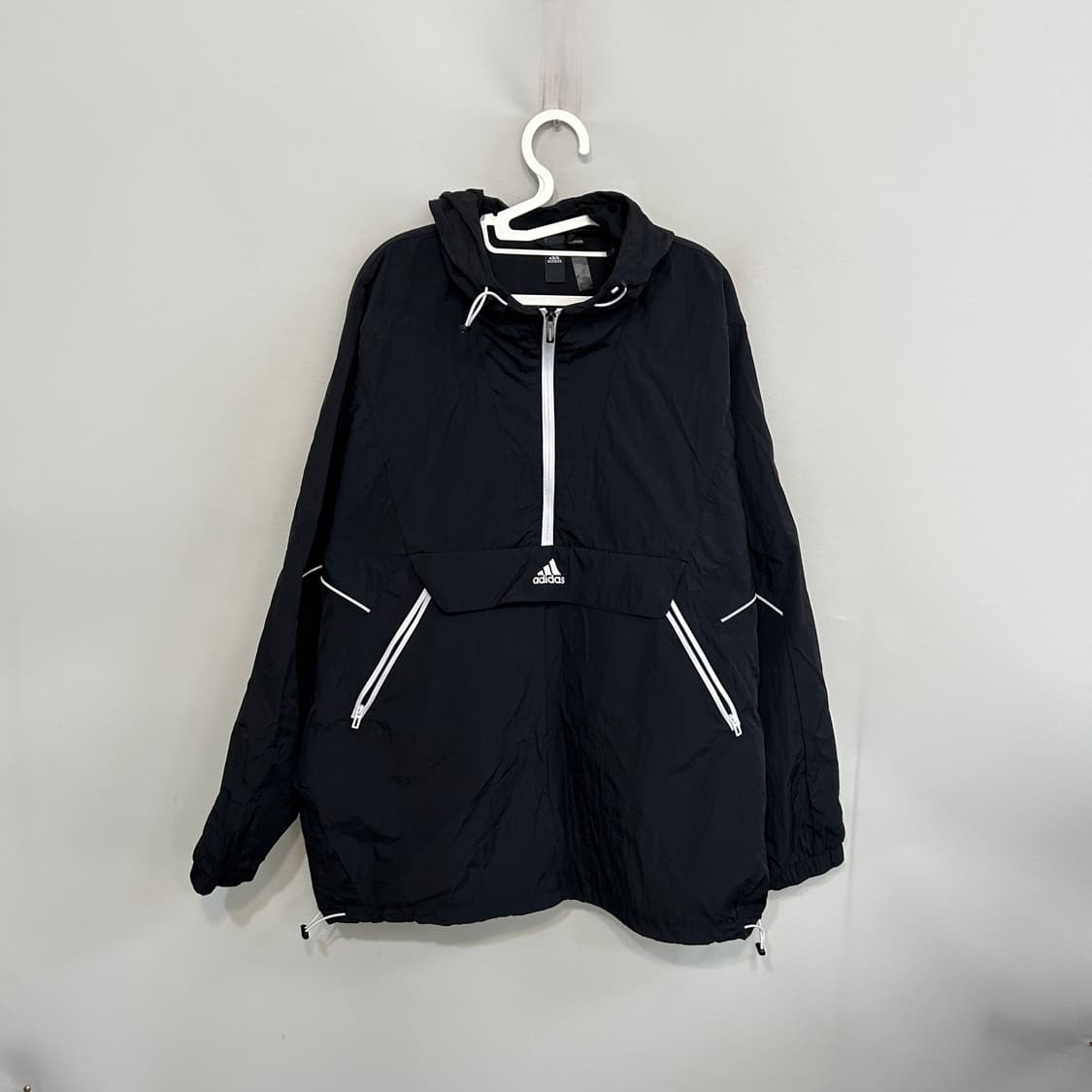 아디다스 블랙 후드 아노락 3XL 빅사이즈 상품이미지1