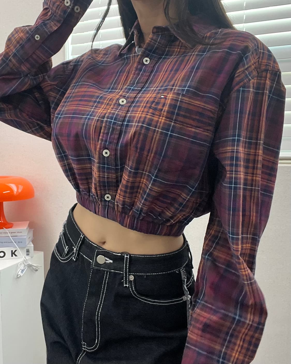 (WOMEN)타미 크롭 셔츠-M849 상품이미지1