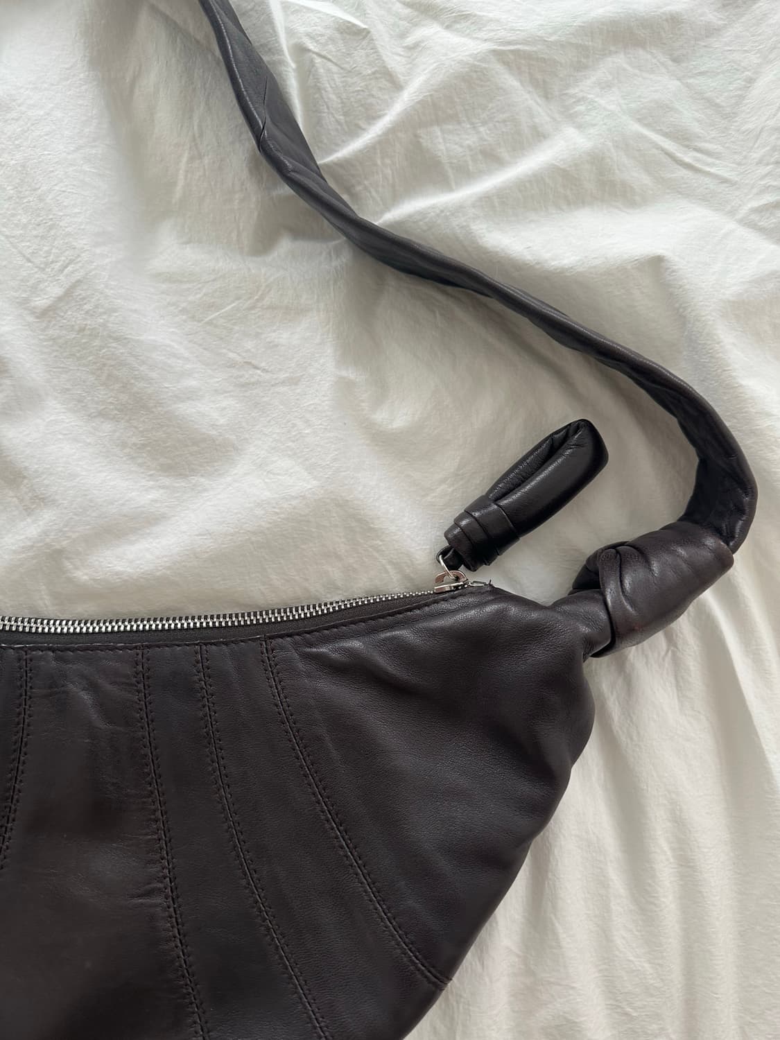 Lemaire 르메르범백 크로아상백 다크초코 레더 스몰사이즈 상품이미지3