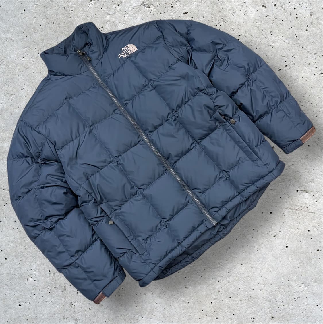 [100] 노스페이스 다운 퀼팅 패딩 블루 700 B457 상품이미지1