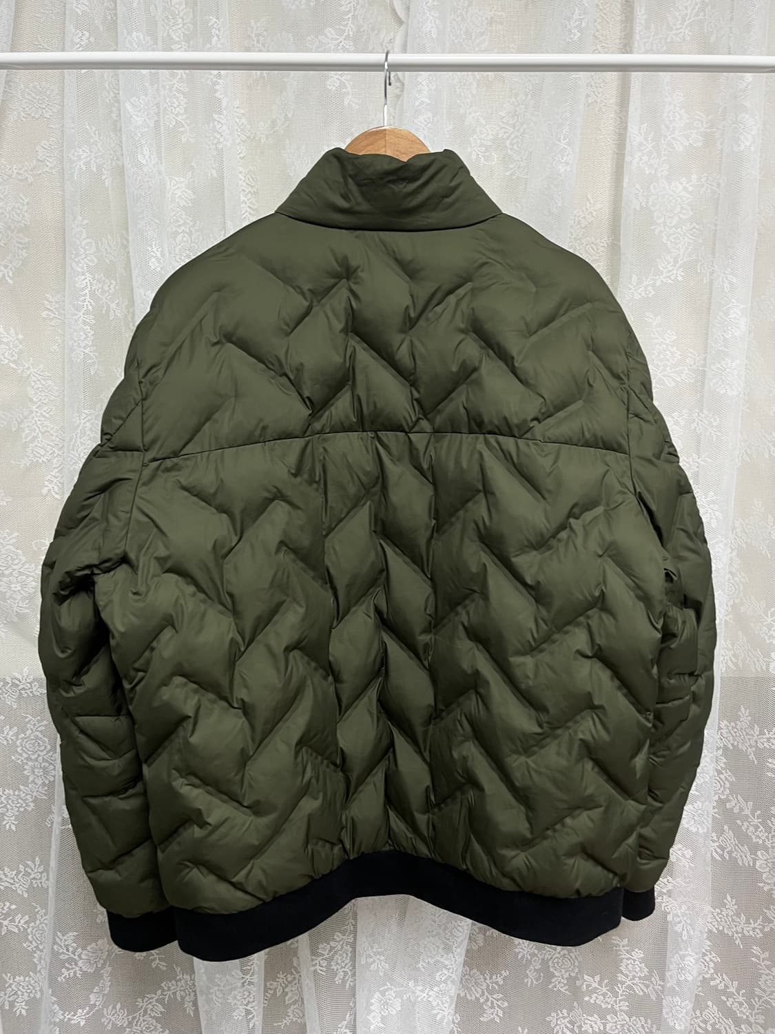 XL) DKNY 남성 퀼팅 패딩 점퍼 카키 상품이미지2