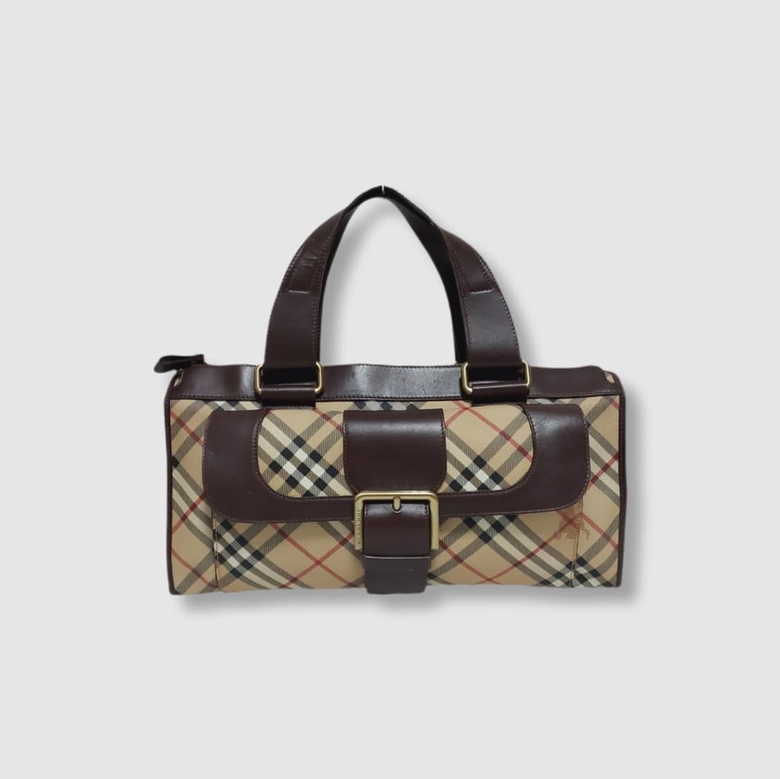 버버리 런던 헤이마켓 체크 포켓 토트백 상품이미지1