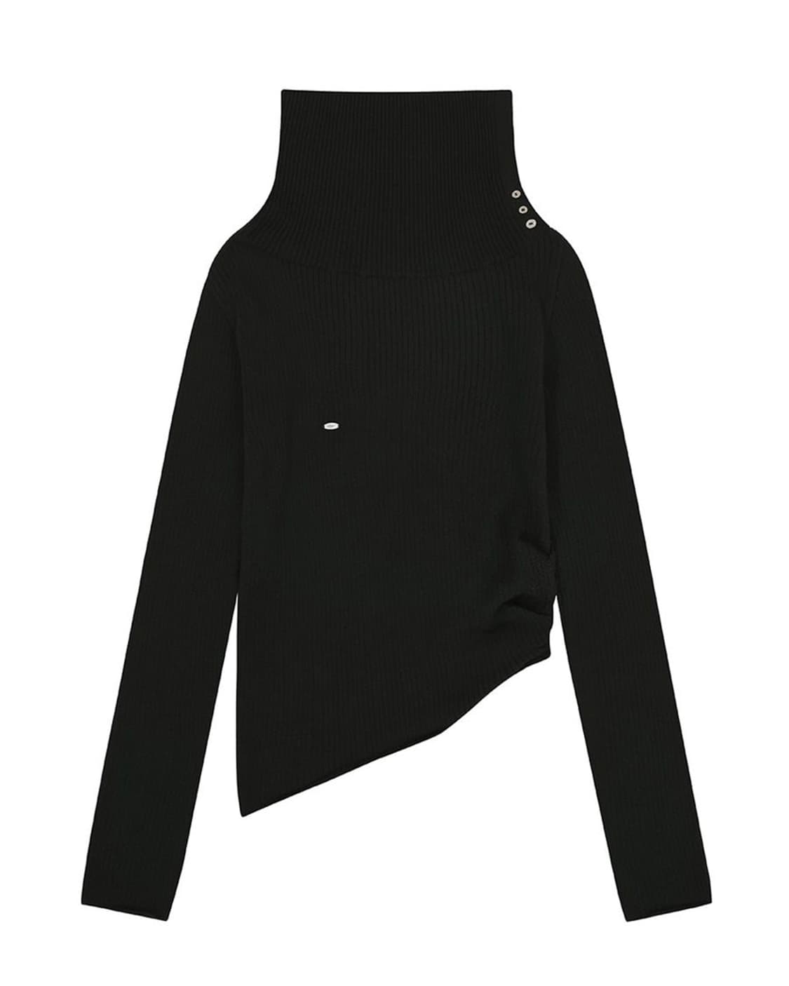 [새상품] 보헤미안서울 OPEN COLLAR UNBALANCED KNIT 상품이미지2