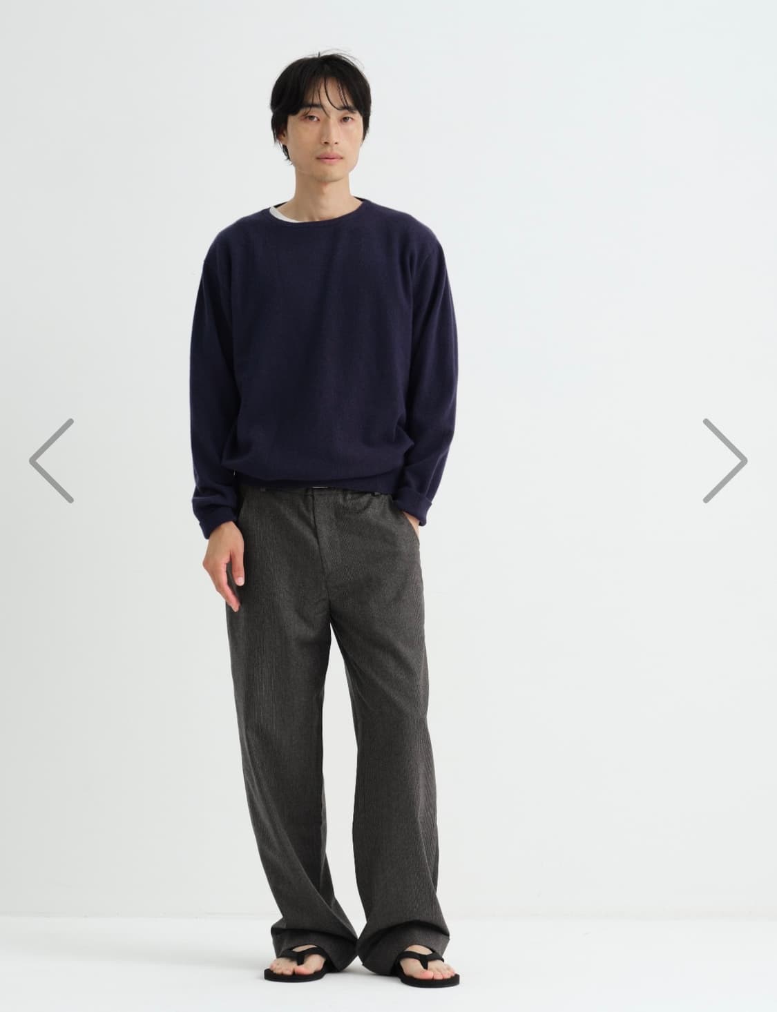 [2] 씨솔트 울 보트넥 니트 sun navy 상품이미지1