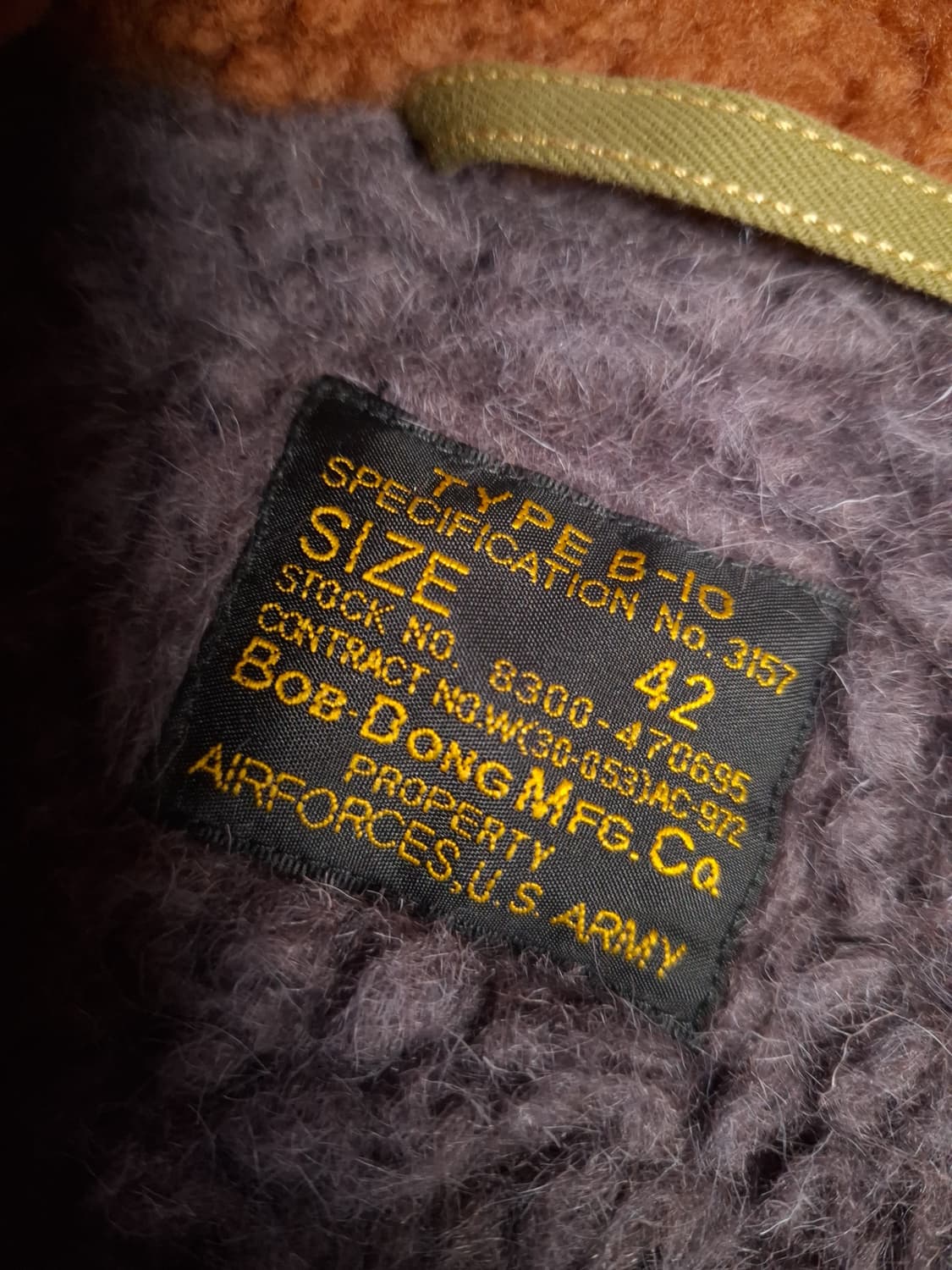 WW2 미육군 복각 bobdog  B-10 항공자켓 상품이미지3