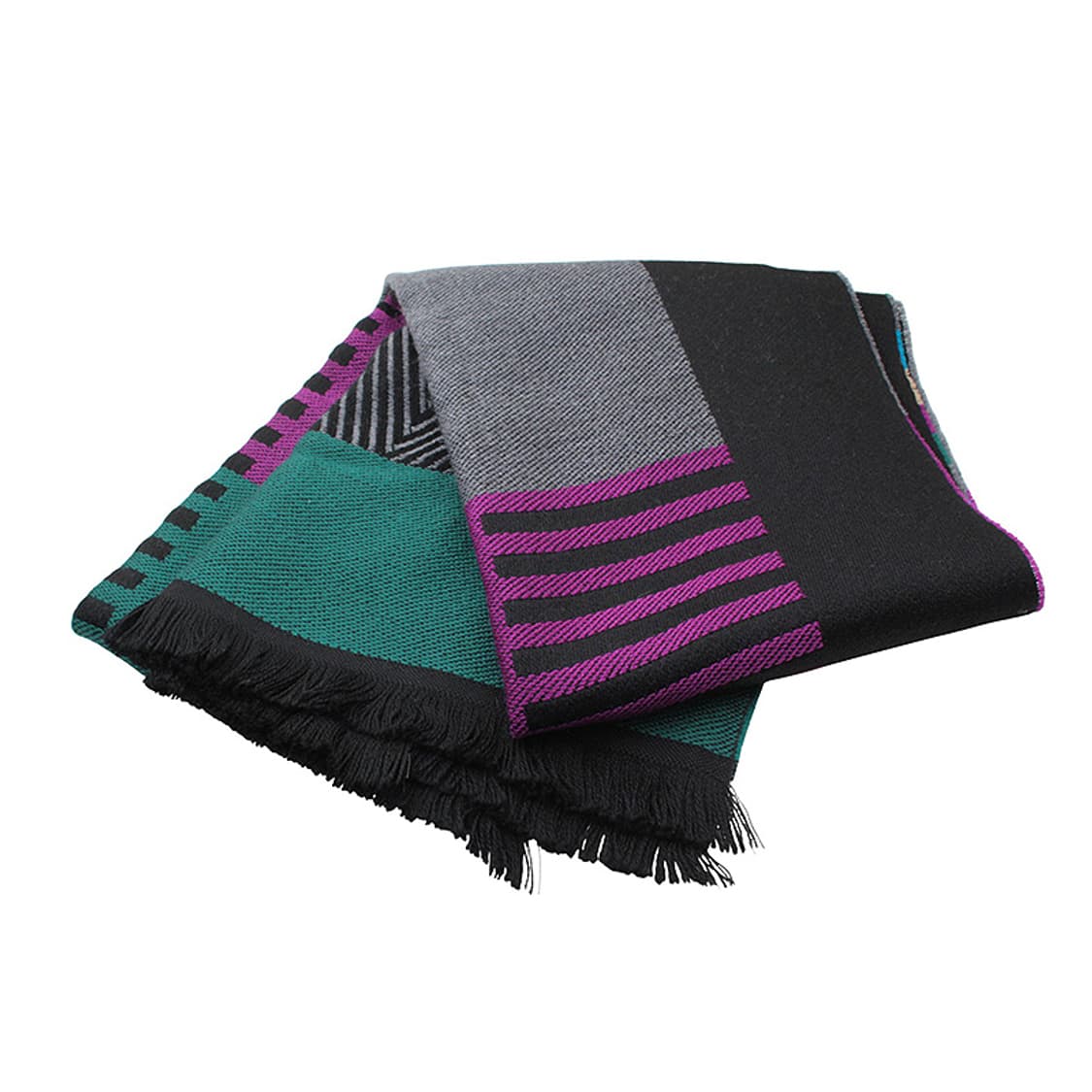 미쏘니 오색 멀티컬러 니트 머플러 (공용) 상품이미지4