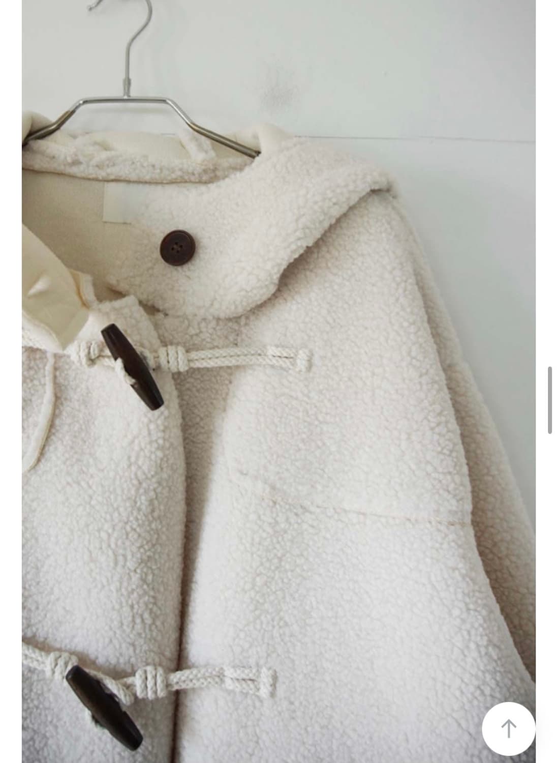 김아홉 뽀글이 떡볶이 코트 - 아이보리 상품이미지4