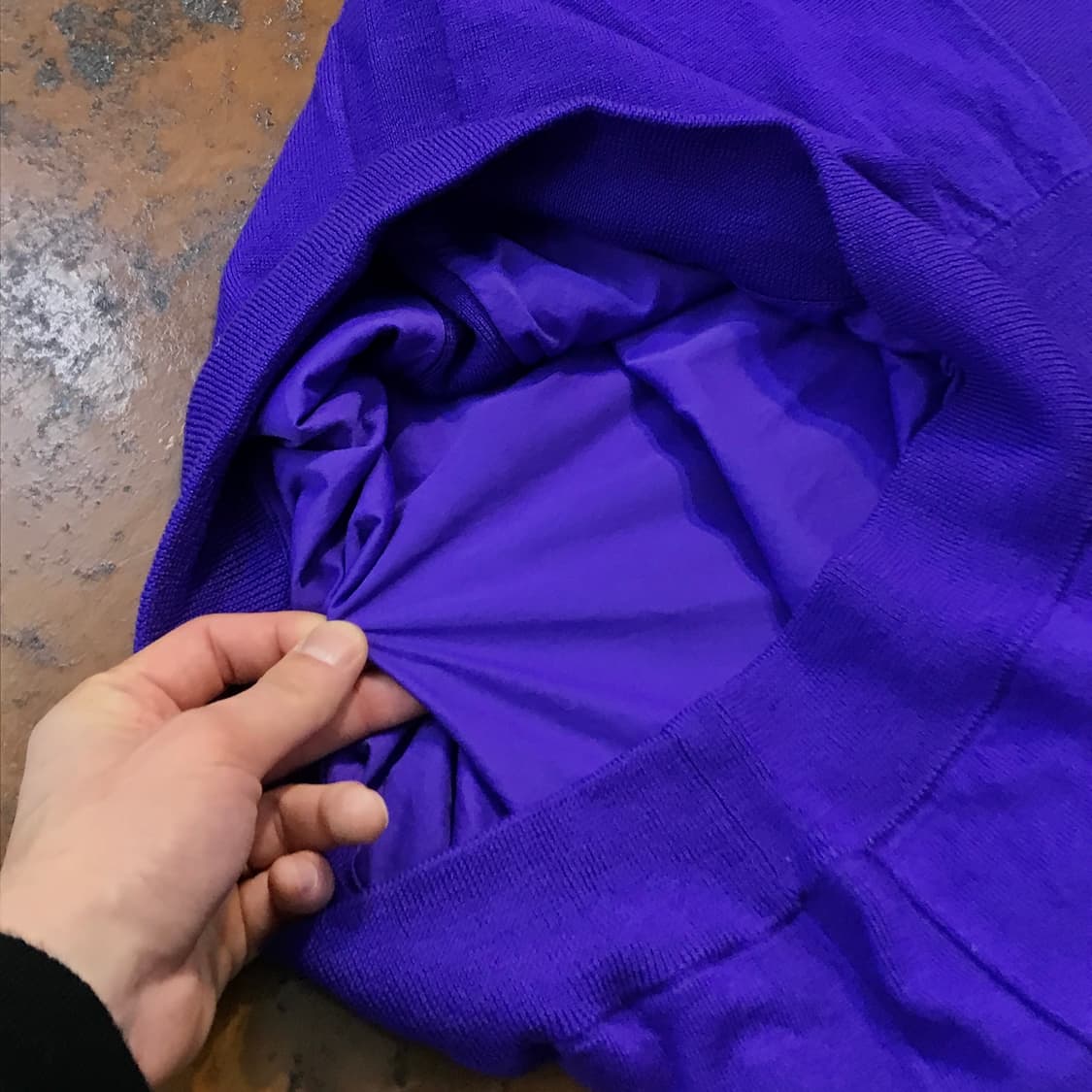 폴로랄프로렌 골프 퍼플 니트 반집업 풀오버 여성 44 55 사이즈 상품이미지4