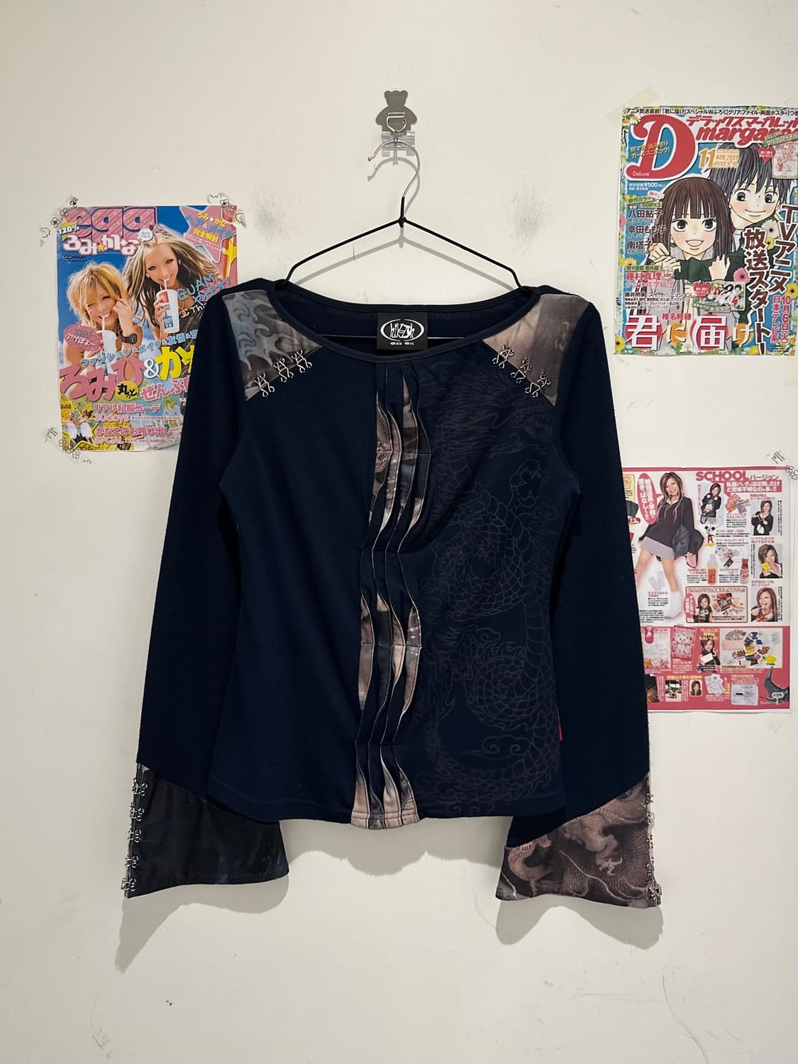 Ozz On Navy Oriental Top  상품이미지1