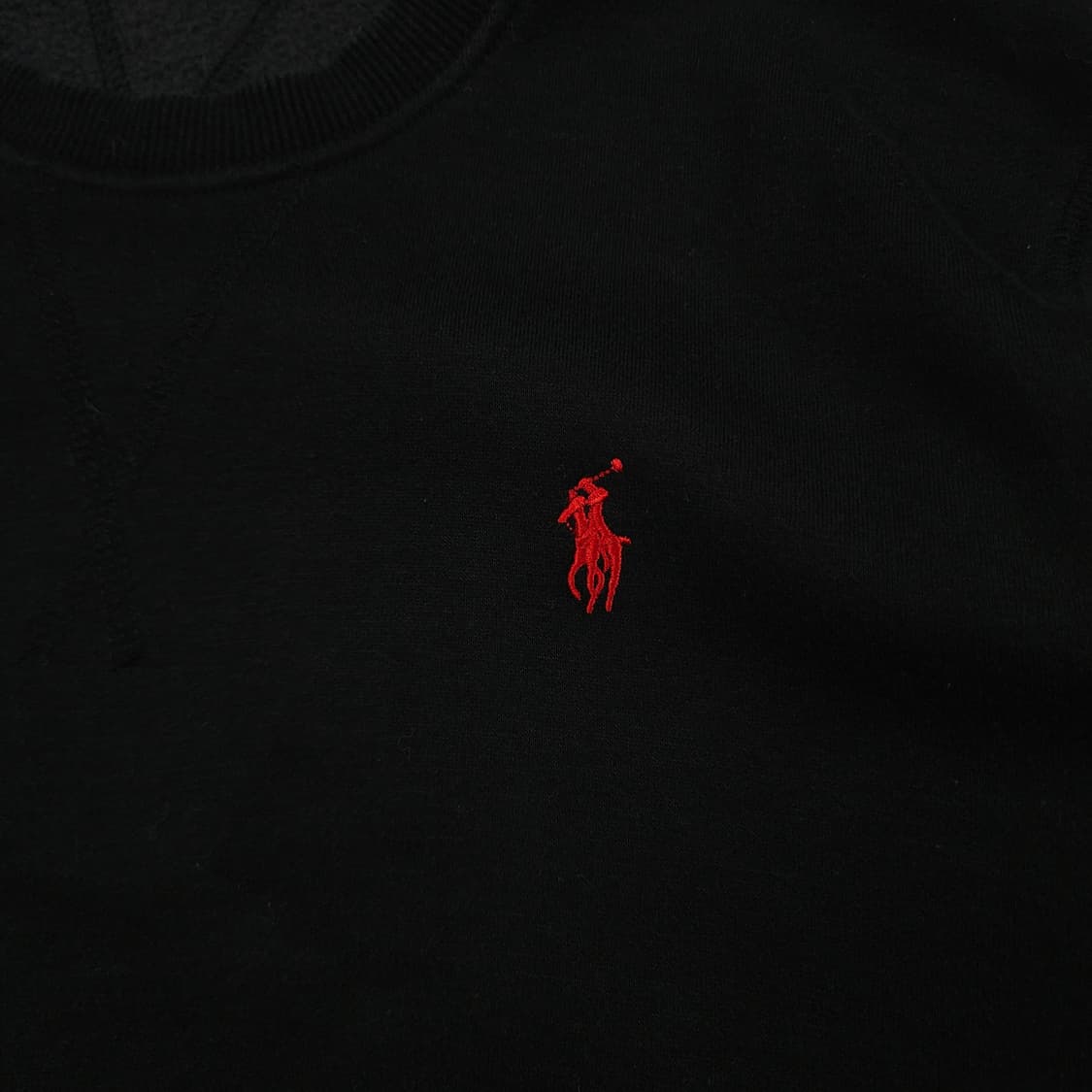 S(90) 폴로 랄프로렌 기모 롱슬리브 블랙 상품이미지3