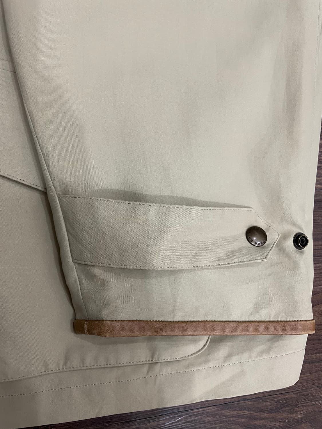 폴로 가죽 카라 헌팅 초어 코트 자켓 상품이미지4