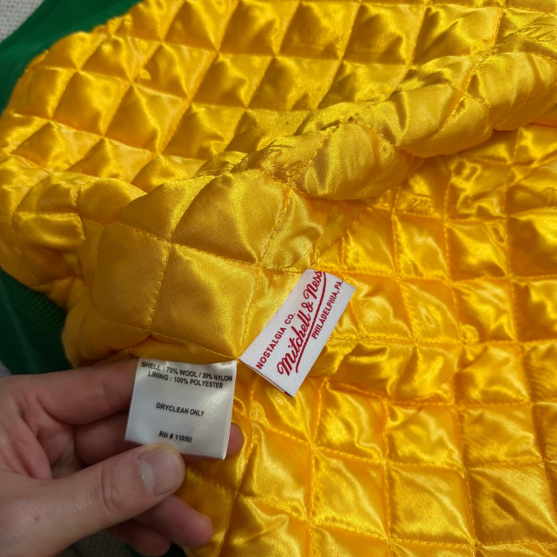 미첼앤네스 보스턴 셀틱스 하드우드 클래식 바시티 울 자켓 상품이미지7